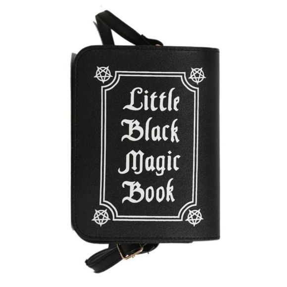 Spell Book Bag Black Magic Purse School Gothic Bag Witch Crossbody - Picture 5 of 5